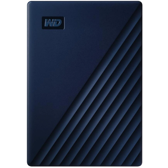 WD My Passport 2TB Portable Hard Drive USB-C 3.0 for Mac [2019](Midnight Blue)