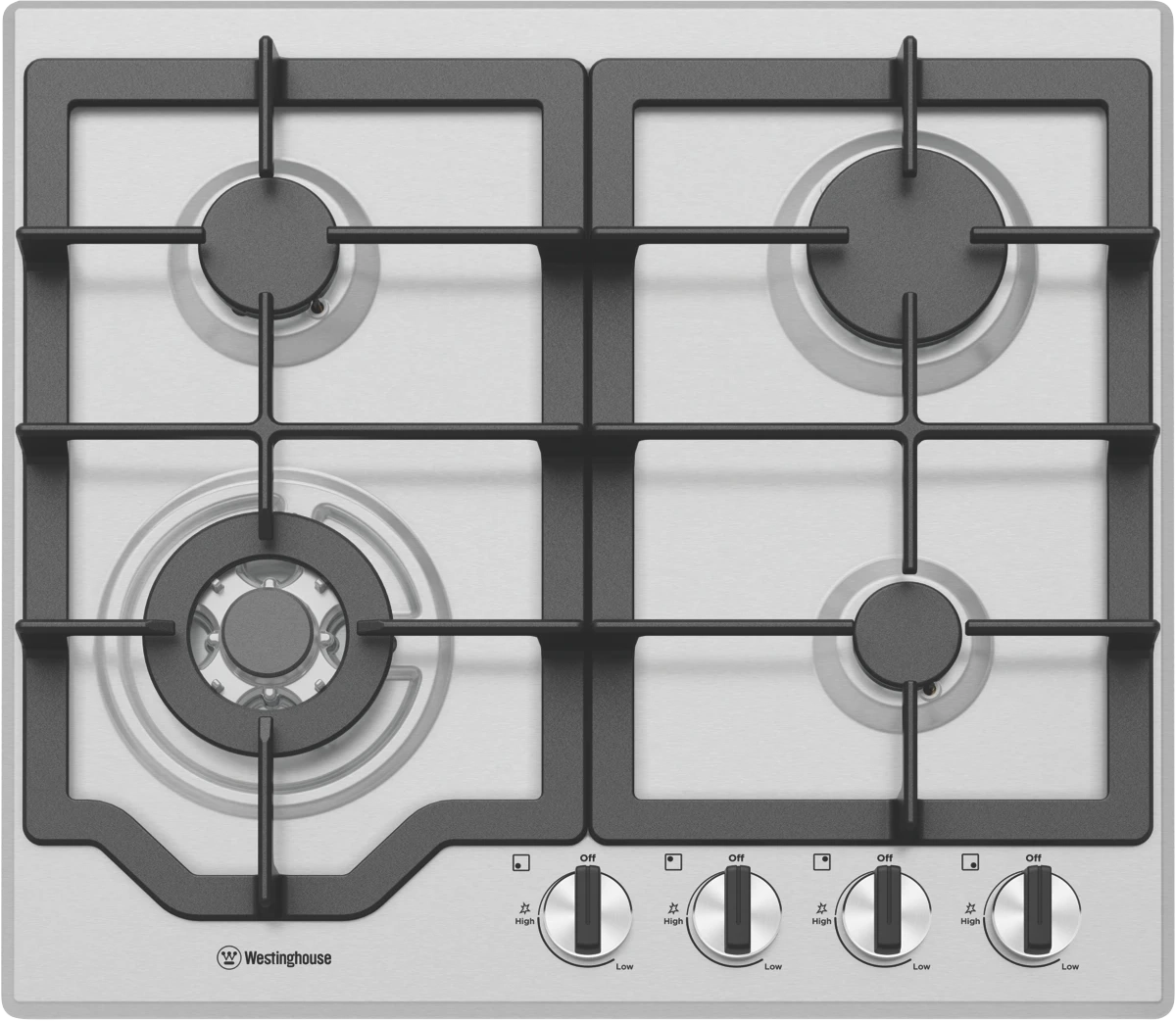 Westinghouse 60cm Gas Cooktop - Stainless Steel