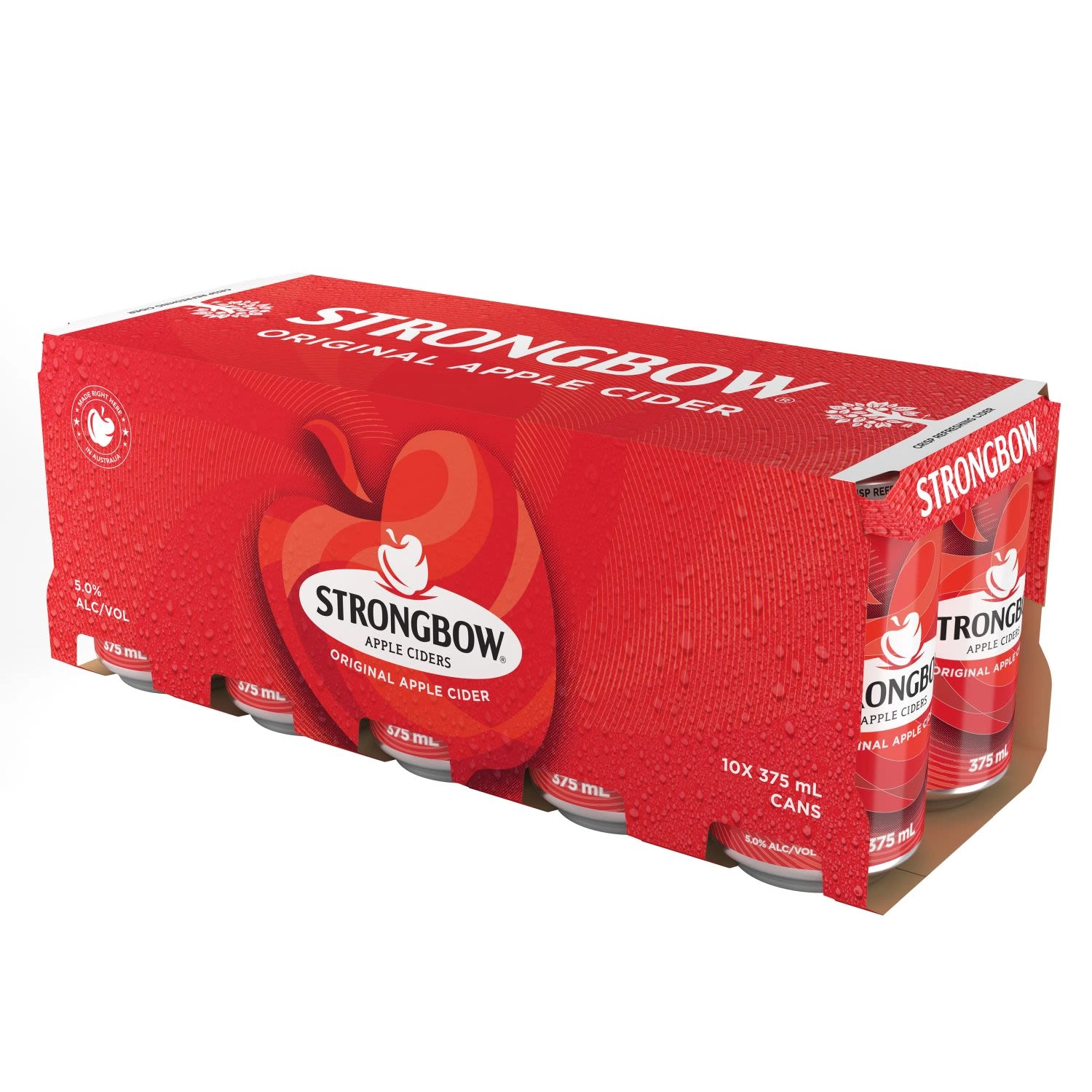 Strongbow Original Cider Can 375ml 10 Pack