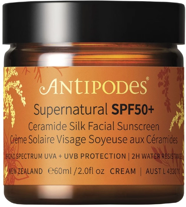 Antipodes Supernatural SPF50+ Ceramide Silk Facial Sunscreen 60ml