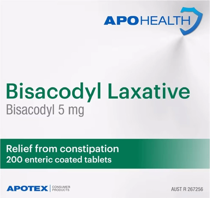 Apohealth Bisacodyl Laxative 5mg 200 Tablets