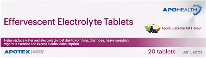 Apohealth Effervescent Electrolyte Tablets 20 Tablet Varieties