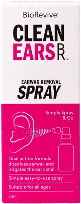 Biorevive CleanEars Wax Removal Spray 30ml