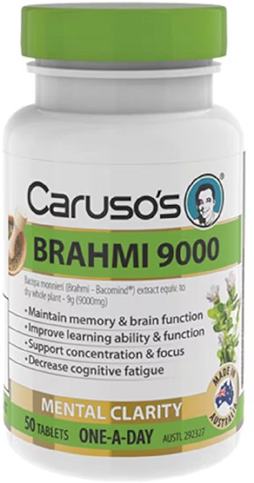 Carusos Brahmi 9000 50 Tablets