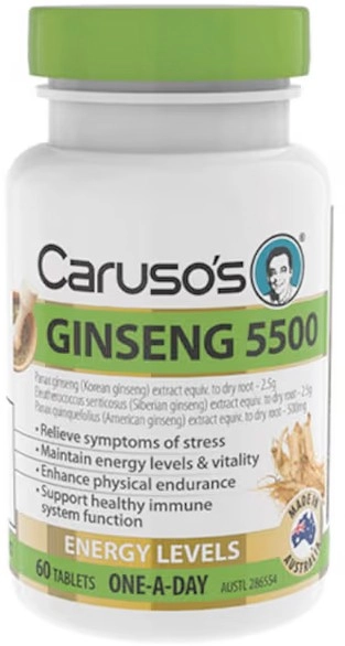 Carusos Ginseng 5500mg 60 Tablets