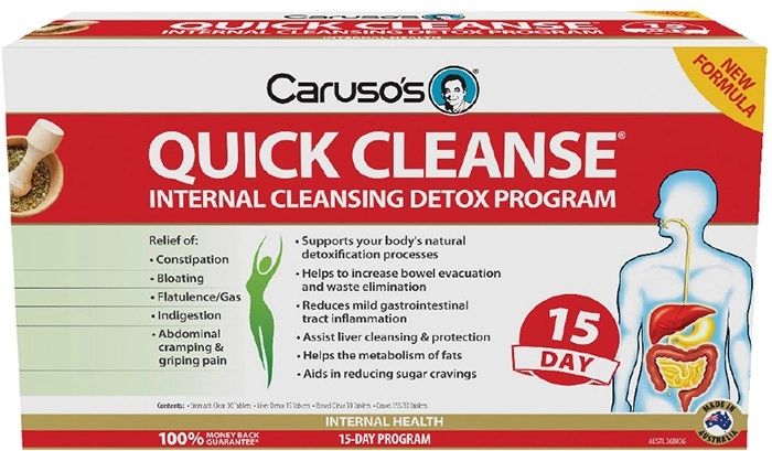 Carusos Quick Cleanse 15 Day Detox Program (New Formula)