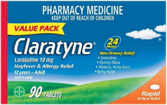 Claratyne Hayfever Allergy Relief Non Drowsy 90 Tablets