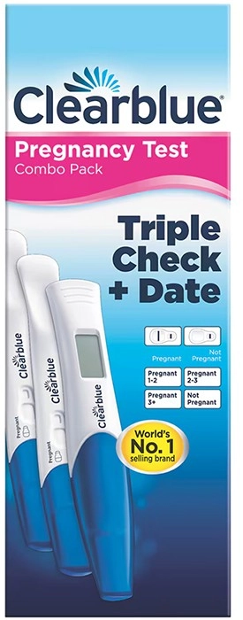 Clearblue Triple Check + Date Pregnancy Test 3 Pack