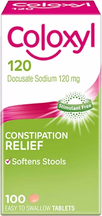 Coloxyl 120mg Constipation Relief 100 Tablets