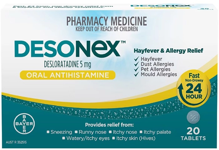 Desonex Allergy & Hayfever Relief 20 Tablets