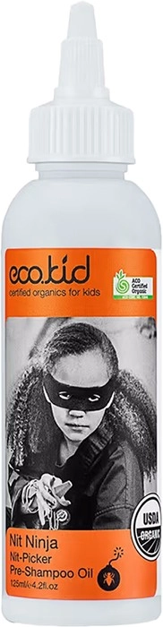 Eco.kid Organics Nit Ninja Nit Picker Pre- Shampoo Combing Oil Caped 125ml