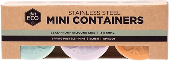 Ever Eco Stainless Steel Mini Containers 3 Pack