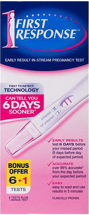 First Response Early Result Instream Pregnancy Test 6 + 1 Test