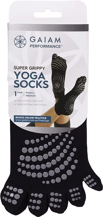 Gaiam Yoga Socks Super Grippy S/M