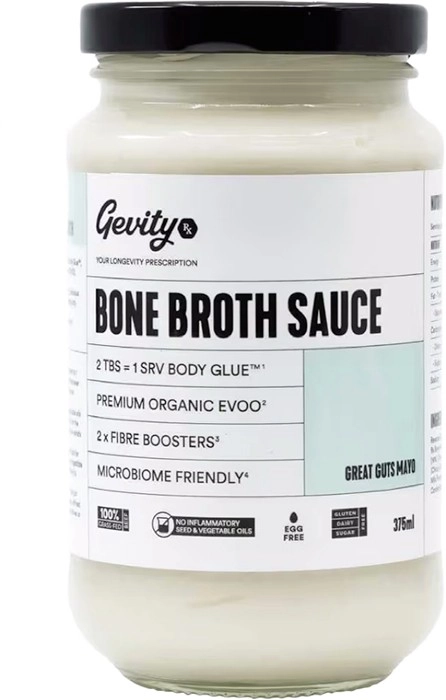 Gevity Rx Bone Broth Sauce Great Guts Mayo 375ml