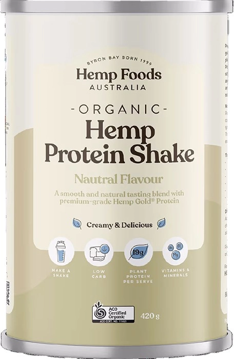 Hemp Foods Australia Organic Hemp Protein Powder Natural 420g