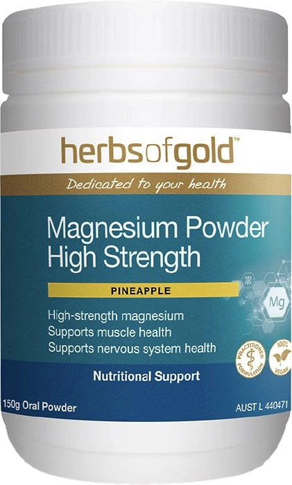 Herbs of Gold Magnesium Powder High Strength 150g