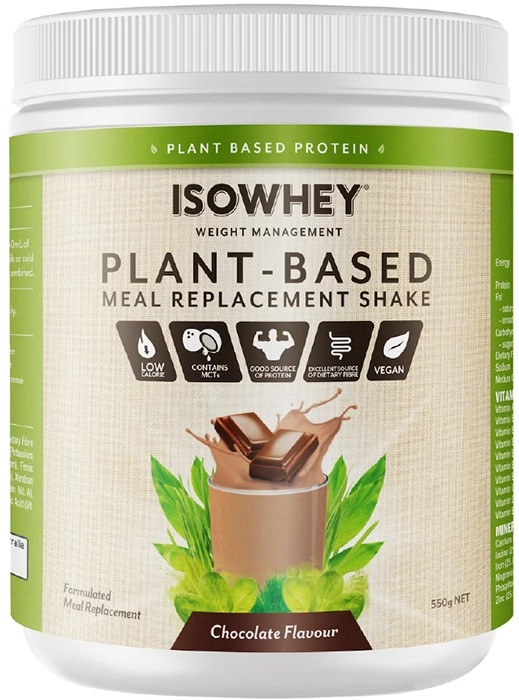 Isowhey Plant-Based Meal Replacement Shake Chocolate 550g