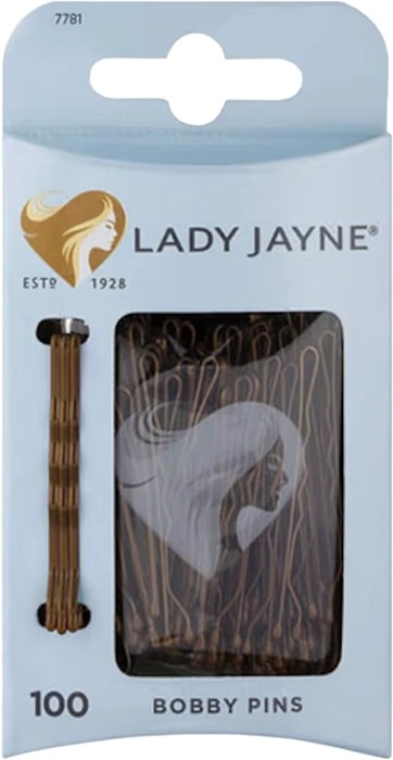 Lady Jayne Bobby Pins Brown 100 Pack