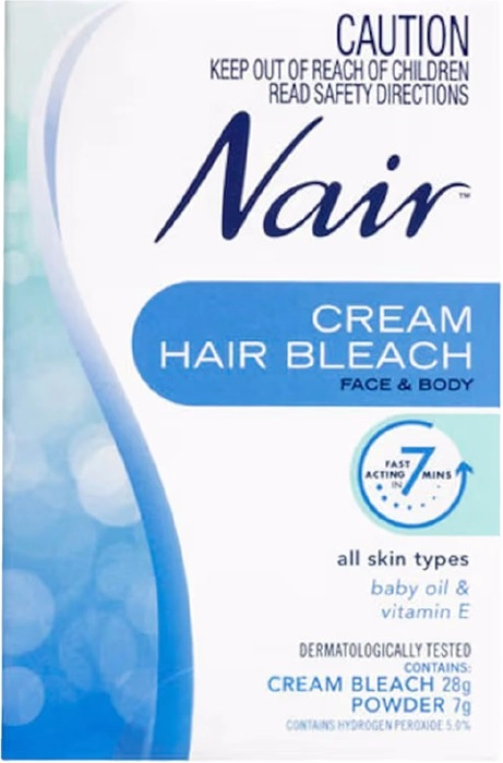 Nair Cream Hair Bleach for Face & Body 28g + Powder 7g