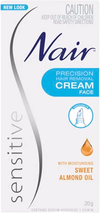 Nair Sensitive Facial Hair Removal Cream 20g