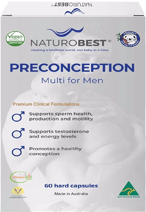 NaturoBest Preconception Multi for Men 60 Capsules