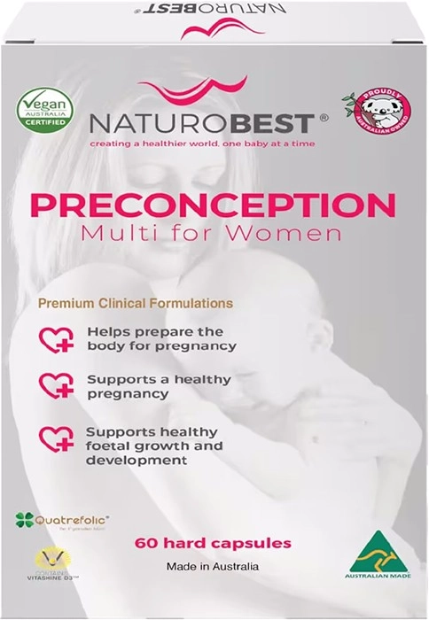 NaturoBest Preconception Multi for Women 60 Capsules