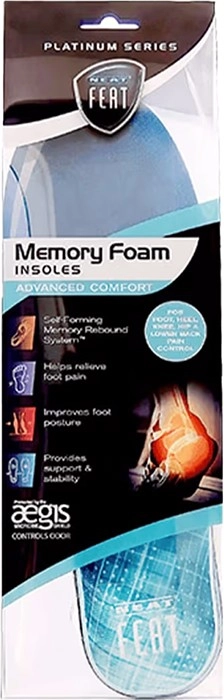 Neat Feat Advanced Memory Foam Insole that Self-Forms 1 Pair varieties