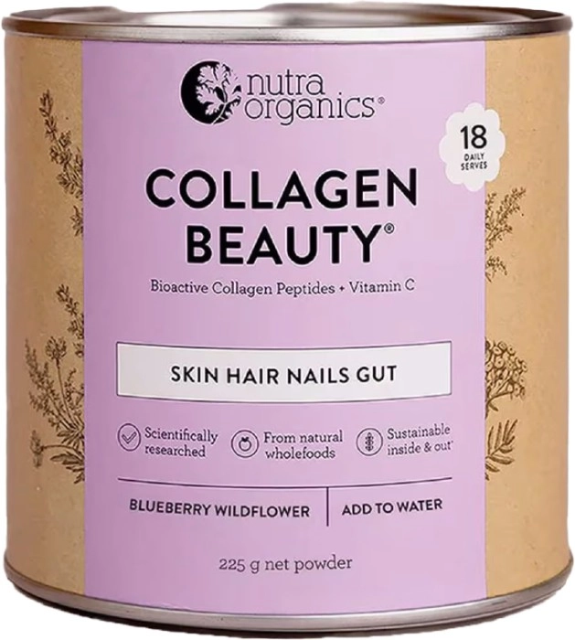 Nutra Organics Collagen Beauty Blueberry Wildflower 225g