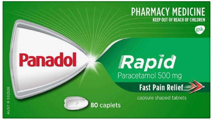 Panadol Rapid Fast Pain Relief 80 Caplets