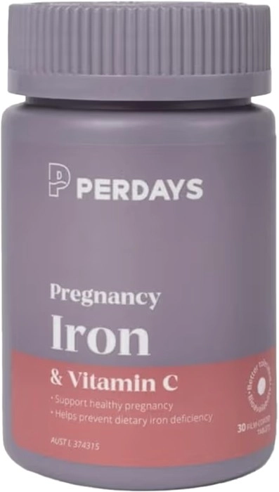 Perdays Pregnancy Iron & Vitamin C 30 tablets