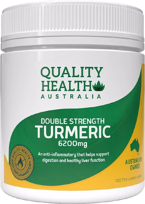 Quality Health Double Strength Turmeric 6200mg 100 Tablets