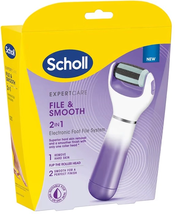 Scholl Expert Care 2 in 1 Electronic Foot File System