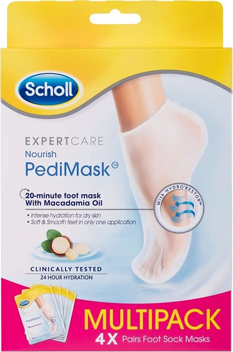 Scholl Macadamia Oil Pedimask Multipack 4 Pairs