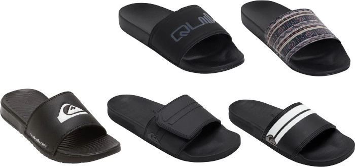 20% off Regular Price on Quiksilver Slides & Thongs