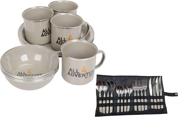 All 4 Adventure Dinner Set & Cutlery Set