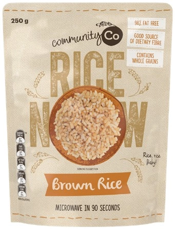 Community Co Microwave Rice 250g Selected Varieties