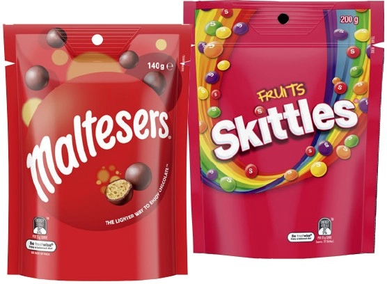 M&M's 120‑180g, Maltesers 120‑140g, Pods 160g or Skittles 120‑200g Share Pack Selected Varieties