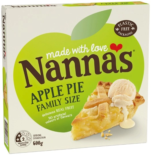 Nanna’s Fruit Pies Family Size 600g or Snack Pies 450g Selected Varieties