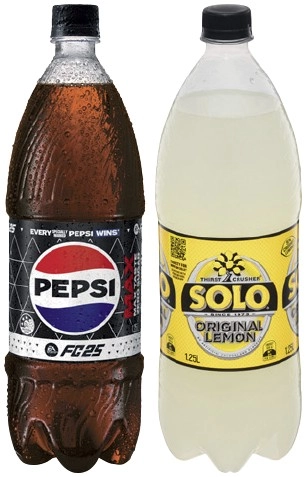 Pepsi or Solo 1.25 Litre Selected Varieties