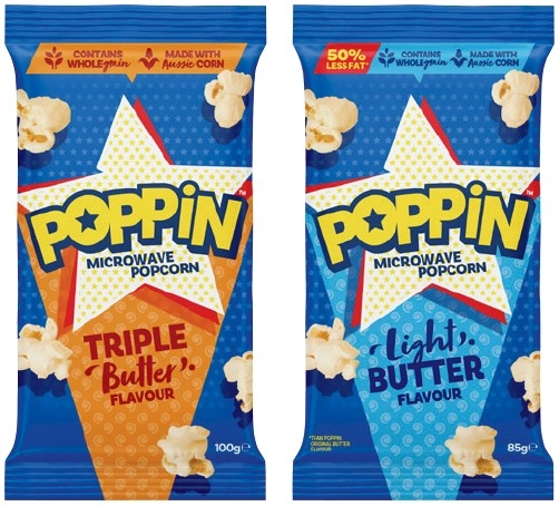 Poppin Microwave Popcorn 85‑100g Selected Varieties