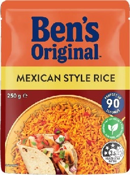 Ben's Original Rice 240‑250g Selected Varieties