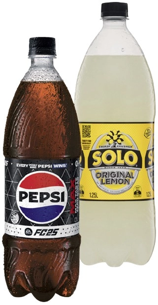 Pepsi or Solo 1.25 Litre Selected Varieties