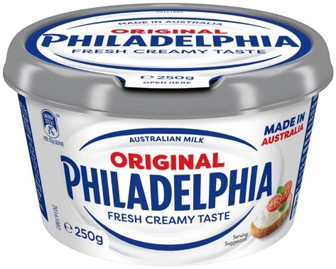 Philadelphia Cream Cheese Spreadable Tub 250g Selected Varieties