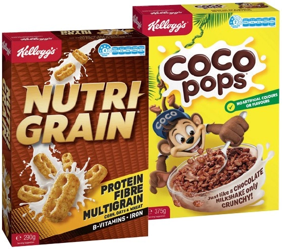 Kellogg's Cereals 265‑460g Selected Varieties