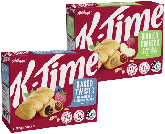 Kellogg's K‑Time Baked Twists or Bakery Favorites 5 Pack Selected Varieties