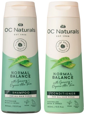 OC Naturals Shampoo or Conditioner 400mL Selected Varieties