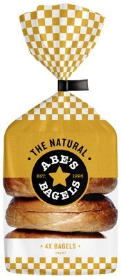 Abe's Bagels 4 Pack 360g