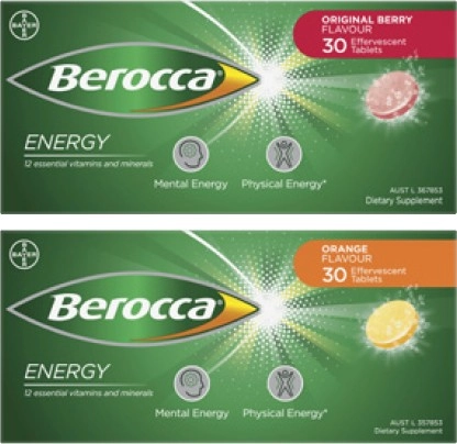 Berocca Energy Effervescent Tablets 30 Pack