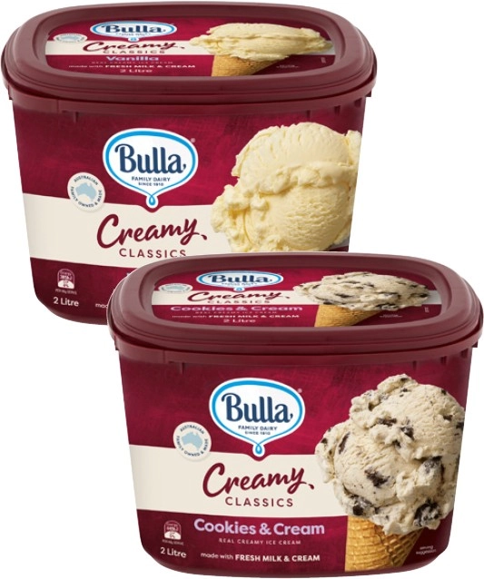 Bulla Creamy Classic 2 Litre